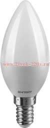 Лампа светодиодная 90 820 OLL-01-02 (C37-10-230-4K-E14-FR-PACK3) 10Вт 4000К 1000лм E14 матов. (уп.3ш