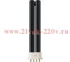 Лампа ультрафиолетовая PL-S 4P 9W/108 2G7 BLB чёрное стекло PHILIPS