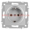 Розетка Intro Accent 6-202-03 2P+E Schuko 16А-250В IP20 СУ AL/CU алюминий