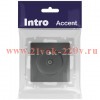 Розетка Intro Accent 6-301-07 TV одиночная, IP20, СУ, графит