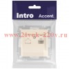 Розетка Intro Accent 6-303-02 информационная RJ45, IP20, СУ, слоновая кость