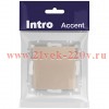 Выключатель Intro Accent 6-101-04 , 10А-250В, IP20, СУ, AL/CU, шампань