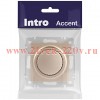 Светорегулятор Intro Accent 6-401-04 поворотный, 600Вт 230В, IP20, СУ, шампань