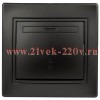 Переключатель Intro Plano 1-103-05 одноклавишный 10А-250В, IP20, СУ, антрацит