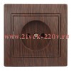 Розетка Intro Plano 1-201-10 без заземления 2P, 16А-250В, IP20, СУ, венге