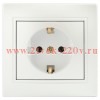 Розетка Intro Plano 1-202-06 с заземлением 2P+E Schuko, 16А-250В, IP20, СУ, перламутр
