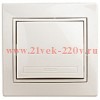 Выключатель Intro Plano 1-101-02 одноклавишный, 10А-250В, IP20, СУ, слоновая кость