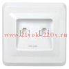 Розетка 2-местная компьютерная RJ45 Cat5e ИЭК ВЕГА белый (РК10-2-ВБ) EKV25-K01-DM