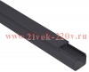 Кабель-канал 16х16 L2000 пластик ЭЛЕКОР черн. IEK EL-KK10-016-016-1-K02