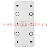 Розетка 3-м ОП GLORY РС23-3-ХБм 16А с заземл. без защ. шторок бел. матов. IEK ERH31-K01M-16