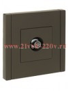 Розетка TV оконечная ИЭК FORTE&PIANO FP328 серый FP-A10-O-K03