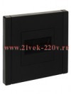 Розетка компьютерная 2-ая RJ45 кат.5E ИЭК FORTE&PIANO FP133 черный FP-K20-1-K02