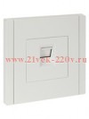 Розетка компьютерная RJ45 кат.5E ИЭК FORTE&PIANO FP232 белый FP-K10-1-K01
