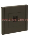 Розетка компьютерная RJ45 кат.5E ИЭК FORTE&PIANO FP332 серый FP-K10-1-K03