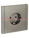 Розетка с заземлением ИЭК FORTE&PIANO FP514 16А автозажим сталь FP-R11-16-1-K46