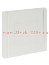 Заглушка с суппортом ИЭК FORTE&PIANO FP241 белый FP-PL10-K01