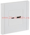 Розетка для зарядки ИЭК FORTE&PIANO FP251 USB A+C 18Вт белый FP-U22-018-K01