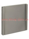 Выключатель одноклавишный с индикацией ИЭК FORTE&PIANO 10А FP502 сталь FP-V10-1-10-1-K46