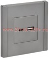 Розетка для зарядки ИЭК FORTE&PIANO FP550 USB A+C 3,1А сталь FP-U22-D31-K46