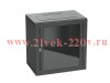 Шкаф телекоммуникационный навесной IT-STI 12U (600х600х400) дверь со стеклом черный DKC R5STI1240GSB