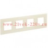 Рамка 4-м SKANDY SK-F24B стекло беж. IEK SK-M42-G-K10