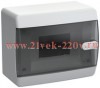 Щит накладной ИЭК UNION Compact ЩРН-П-6 6м прозрачная дверь IP41 UIC-KP12-N-06-41-K01