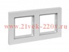 Рамка 2-местная EKF IP44 Эпика алюминий UP1-FPA-02-44
