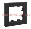 Рамка 1-местная EKF Эпика черный UP1-FPB-01