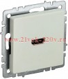 Розетка HDMI ИЭК BRITE бежевый (РHDMI ИЭК BRITE-0-БрКр) BR-H10-K10