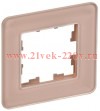 Рамка на 1 пост ИЭК BRITE стекло дымчатый RE (РУ-1-2-Бр) BR-M12-G-41-K97