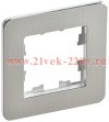 Рамка 1-м BRITE РУ-1-1-Бр метал. алюм. RE AL IEK BR-M12-M-21-K47