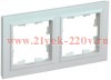 Рамка на 2 поста ИЭК BRITE жемчуг (РУ-2-БрЖ) BR-M22-K36