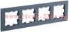 Рамка на 4 поста ИЭК BRITE стекло маренго матовый (РУ-4-2-Бр) BR-M42-G-31-K35