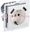 Зарядка ИЭК BRITE розетка 2Р+Е со шторками 16А с USB A+A 2,1А белый (РЮш10-1-БрБ) BR-R14-16-U21-D21-K01