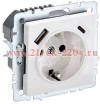 Зарядка ИЭК BRITE розетка 2Р+Е со шторками 16А с USB A+С 3,1А белый (РЮш11-1-БрБ) BR-R14-16-U22-018-K01