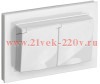 Розетка ИЭК BRITE 2х2P+E Schuko шторки с крышкой двойная 16А IP44 белый в сборе (РСбш12-3-44-БрБ) BR-R26-16-44-K01-F