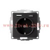 Зарядка розетка с/з 16А + USB A+С 5В/2,4А/3,0А, 2х5В/1,5А SE AtlasDesign, карбон