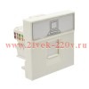 РКИ-20-00-П Розетка информационная RJ-45 UTP кат.5e (на 2 модуля) ПРАЙМЕР белая IEK