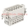 Вилка OptiLink HDC-HA-10-16-M-(0.75-2.5) 250В КЭАЗ 366470