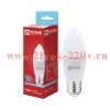 Лампа светодиодная LED-СВЕЧА-VC 18Вт 6500К E27 1620лм 230В IN HOME 4690612065335