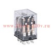 Реле промежуточное JZX-22F(D) 2 конт. с инд. LED 5А 220В AC CHINT 333110