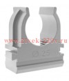 Крепеж-клипса для труб d25мм сер. (уп.100шт) TOKOV ELECTRIC TKE-LC-25-C06/100