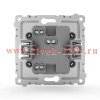 Переключатель проходной 1-кл. СП Pixel 10А IP20 механизм алюм. TOKOV ELECTRIC TKE-PX-P1-C03