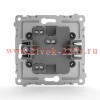Переключатель проходной 1-кл. СП Pixel 10А IP20 механизм бел. TOKOV ELECTRIC TKE-PX-P1-C01