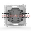 Розетка 1-м СП Pixel 16А IP20 с заземл. механизм алюм. TOKOV ELECTRIC TKE-PX-R1Z-C03