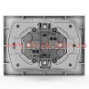 Розетка 2-м СП Pixel 16А IP20 без заземл. в сборе алюм. TOKOV ELECTRIC TKE-PX-R2F-C03