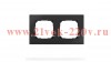 Рамка 2-м Pixel IP44 карбон TOKOV ELECTRIC TKE-PX-RM2-C14-IP44