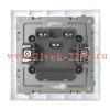 Выключатель 2-кл. СП Pixel 10А IP20 в сборе перламутр. TOKOV ELECTRIC TKE-PX-V2F-C04