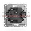 Выключатель 1-кл. СП Pixel 10А IP20 с индикатором механизм карбон TOKOV ELECTRIC TKE-PX-V1I-C14