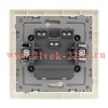 Выключатель 2-кл. СП Pixel 10А IP20 в сборе беж. TOKOV ELECTRIC TKE-PX-V2F-C02